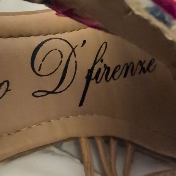 Vittorio D' Firenze Pink and Purple Cheetah Print Sandals with Fringe Women's 6 - Picture 4 of 9